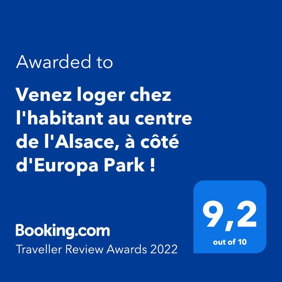 Venez loger chez l'habitant au centre de l'Alsace, à côté d'Europa Park ! Hotel Marckolsheim Exterior foto